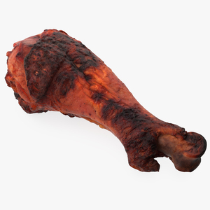 3D Roasted Turkey Leg model