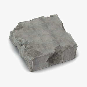 3D Concrete Chunk 6