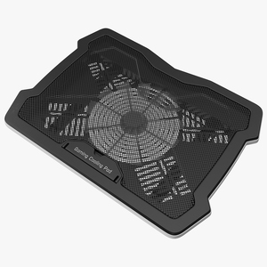 RGB Laptop Cooling Pad Off State 3D