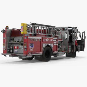 3D Eastside Fire Rescue E One Quest Pumper Rigged