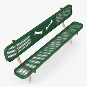 Bench for Dog Training Park 3D