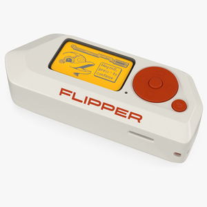 3D Flipper Zero White model