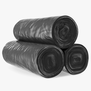 3D model Plastic Garbage Bag Rolls