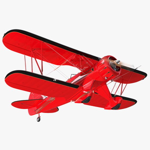 3D Spirit of 30A Coastal Biplane YMF-5 Manned Flying Rigged