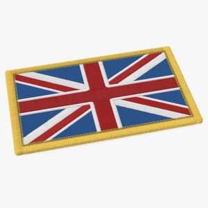 Great Britain Flag Patch 3D model