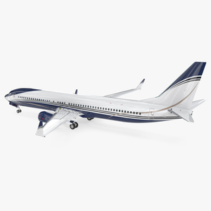 3D Boeing 737 900 with Interior Generic Rigged model