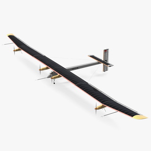 3D Airplane Solar Impulse HB-SIA Rigged