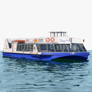 London Sightseeing Cruise Ship on Water 3D model