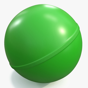 3D model Elastic Bouncy Ball Green