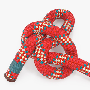 3D Slip Knot Red Rope model