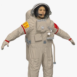 3D Astronaut Wearing Feitian Space Suit