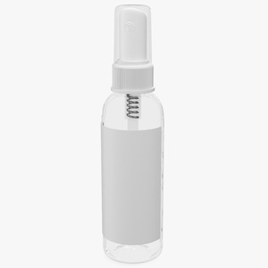 3D Empty Plastic Spray Bottle