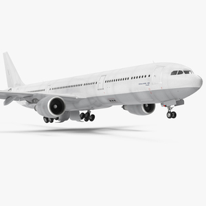 3D Jet Airliner Airbus A330 300 Generic Rigged model