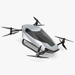 3D Xpeng X2 Flying Car Rigged