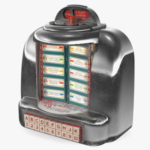 3D model Diner Retro Tabletop Jukebox Seeburg On State