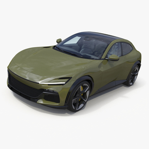 3D Extreme Sports Crossover Vehicle Olive model