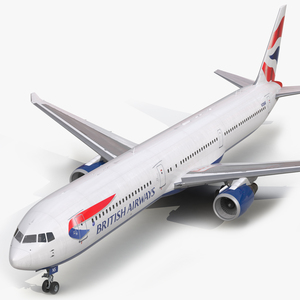 Boeing 767 400ER British Airways 3D