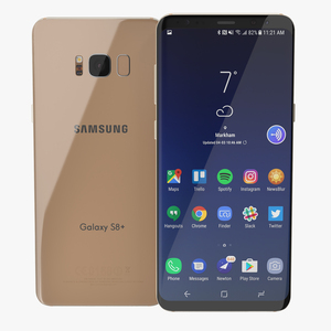 3D Samsung Galaxy S8 Plus Maple Gold model