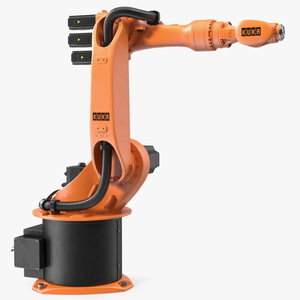 3D 6 axis Robot Arm Kuka KR 16 3 Rigged