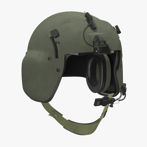 3D model US Military Helicopter Pilot Helmet