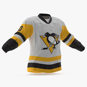 3D Hockey Jersey Pittsburgh Penguins model