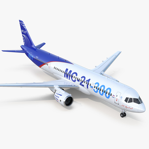 3D Russian Airliner MC 21 300