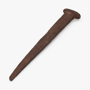 3D model Rusty Iron Nail