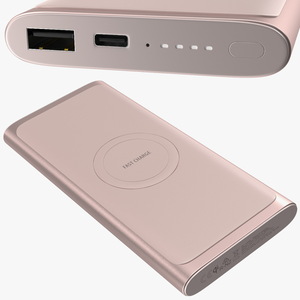 Samsung Wireless Battery Pack Martian Pink 3D