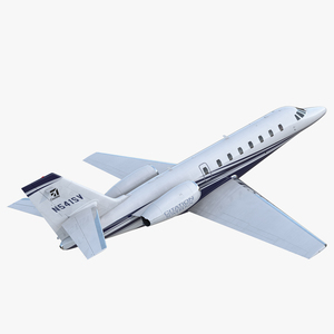 3D Cessna 680 Citation Sovereign Rigged