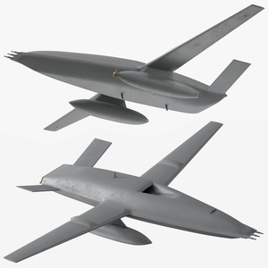 Aerial Refueling Drone Flight 3D model