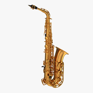 3D Golden Saxophone