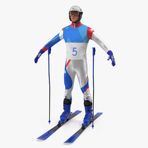 Downhill Olympic Skier 3D