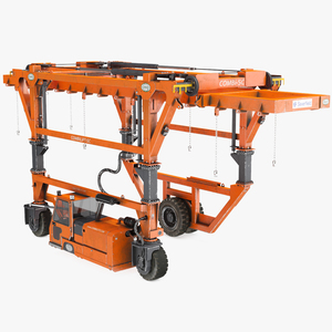 3D model Straddle Carrier Combilift SC Dirty