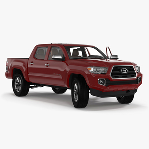 3D Toyota Tacoma Pickup Rigged for Maya