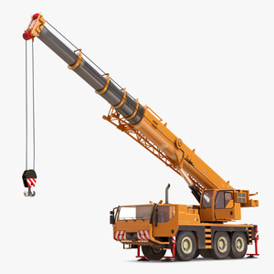 Compact Mobile Crane Rigged 2 3D model