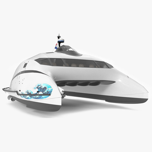 3D High Speed Catamaran Ferry