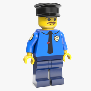 3D model Minifigure LEGO Policeman