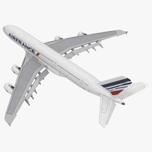 Airbus A380 1000 Air France Rigged 3D model