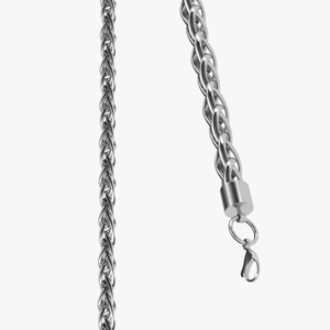 3D Palma Jewelry Silver Chain