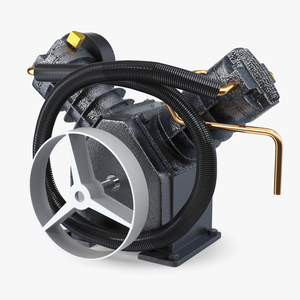 3D model Air Compressor Pump Black