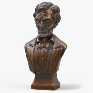 Bronze Bust of Lincoln 3D