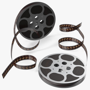 3D Vintage Movie Reel model