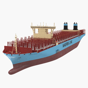 Maersk Madrid Container Ship Empty 3D model