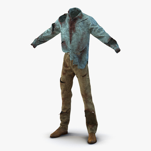 3D Zombie Outfit model