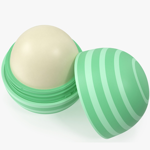 Hydrating Lip Balm Green Stripes Open 3D