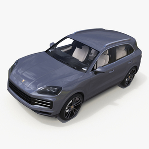 3D model Porsche Cayenne Turbo E-Hybrid 2024 Gray