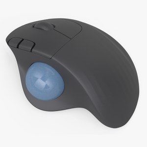 Wireless Trackball Mouse 3D model