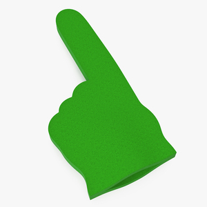 3D model Foam Hand Green