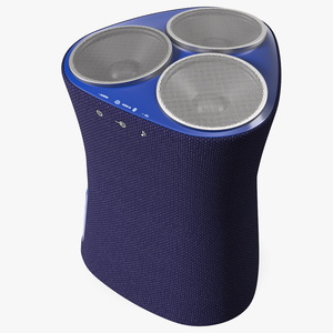 3D model Acoustic Wireless Bluetooth Speaker Blue