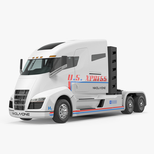 3D model Electric Semi Truck Nikola One